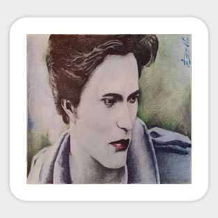 Color pencil drawing of Edward from Twilight Sticker